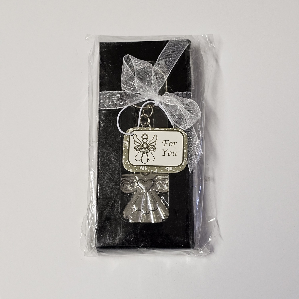 Guardian Angel Key Ring Favor — New in Box, Religious Keepsake